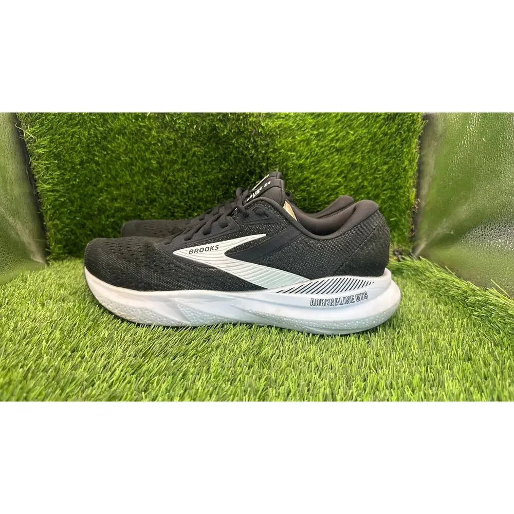 Brooks Adrenaline GTS 24 1104371D087 Athletic Sneaker Men 8.5D Black Mesh Sports